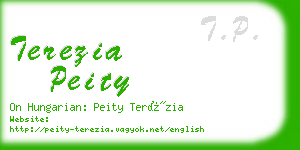 terezia peity business card